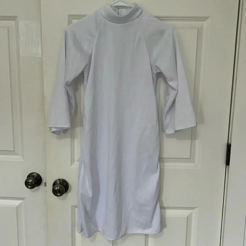 Princess Leia white dress costume size 10-12 small stain on sleeve